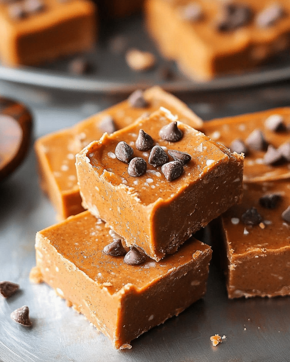 No-Bake Pumpkin Almond Butter Fudge From Leftover Puree